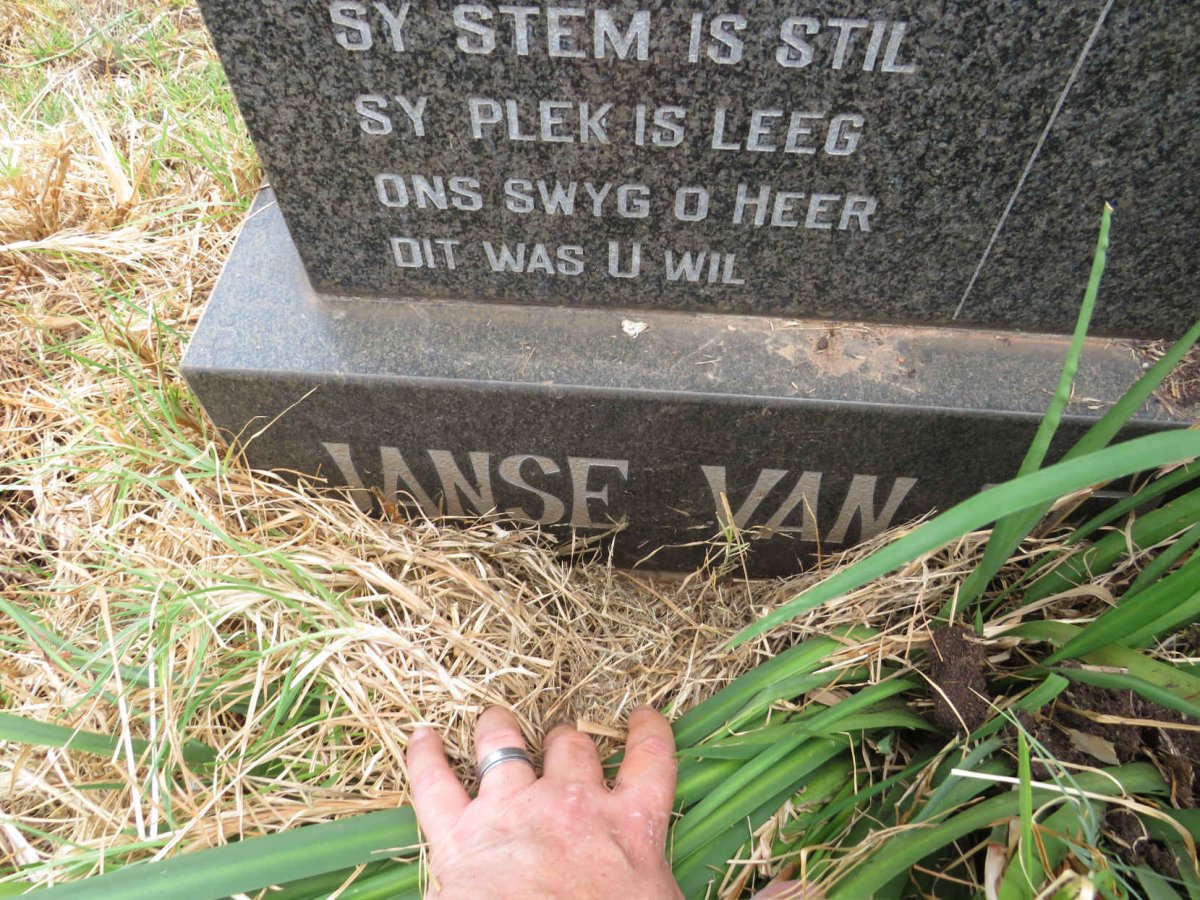 RENSBURG Hendrik Christoffel, Janse van 1958-1998 & Roelien 1963- _2