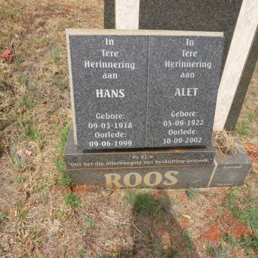 ROOS Hans 1918-1999 & Alet 1922-2002