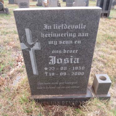 RENSBURG Josia, Jansen van 1950-2000