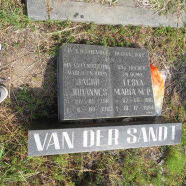 SANDT Jacob Johannes, van der 1911-1983 & Lesya Maria M.P. 1916-1994