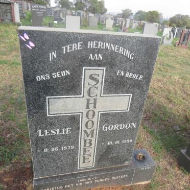 SCHOOMBEE Leslie Gordon 1979-1998