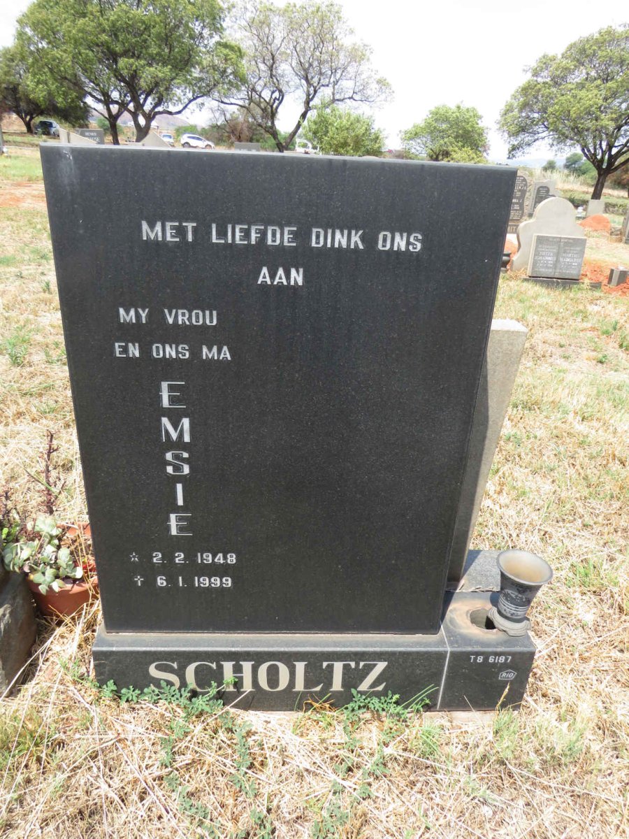 SCHOLTZ Emsie 1948-1999