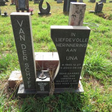 SCHYFF Una, van der 1945-2003