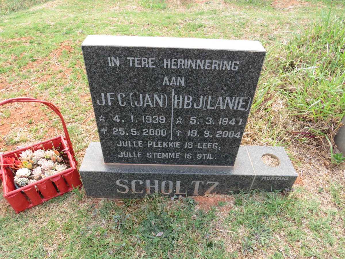 SCHOLZ J.F.C. 1939-2000 & H.B.J. 1947-2004