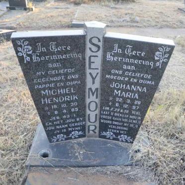 SEYMOUR Michiel Hendrik 1930-1985 & Johanna Maria 1928-1997