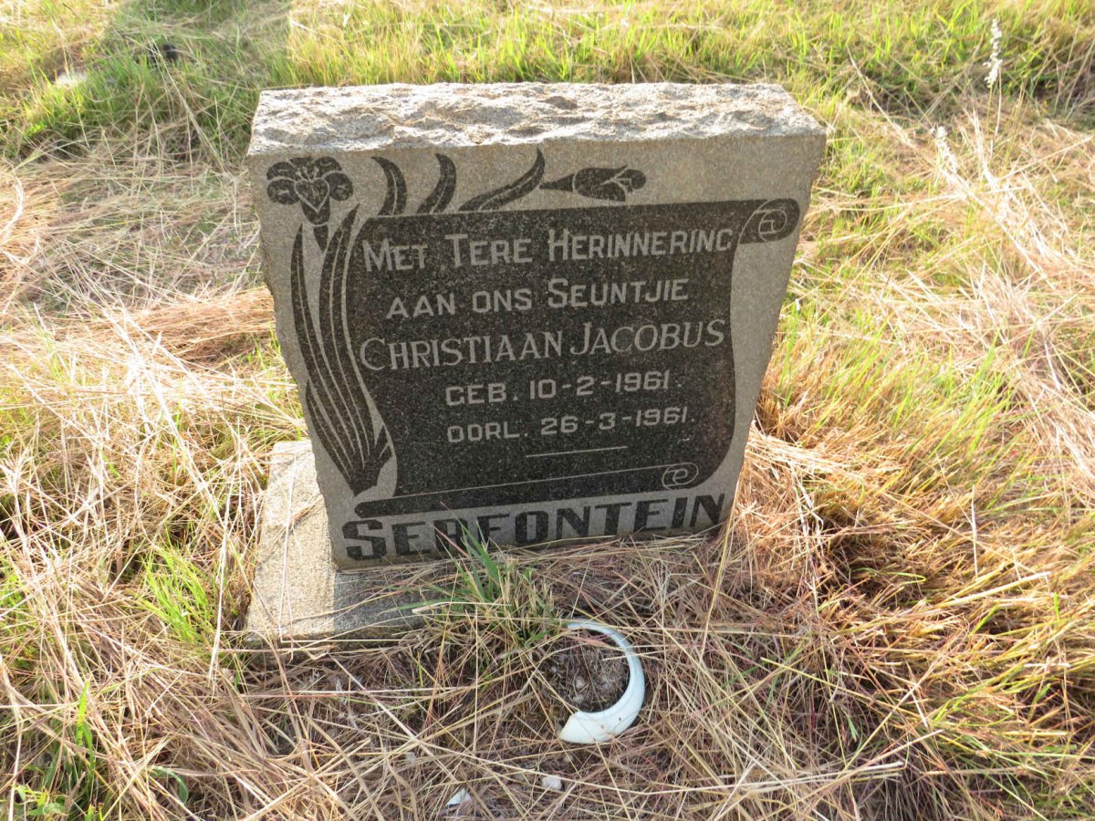 SERFONTEIN Christiaan Jacobus 1961-1961