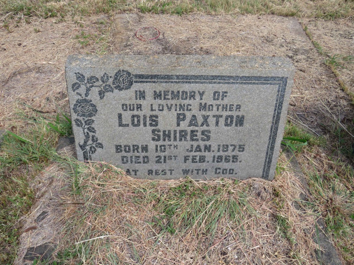 SHIRES Lois Paxton 1875-1965