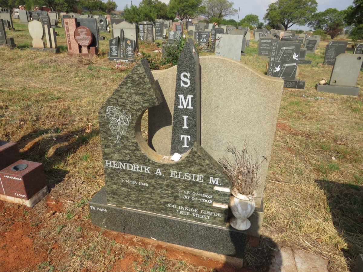 SMIT Hendrik A. 1940- & Elsie M. 1952-2002