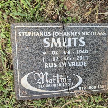 SMUTS Stephanus Johannes Nicolaas 1940-2011