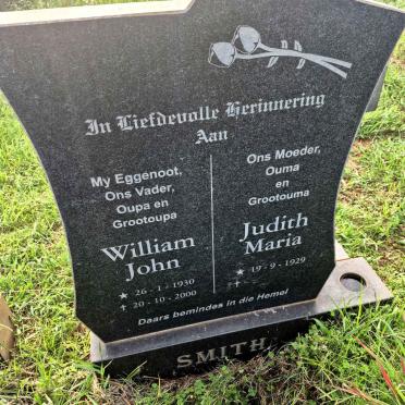 SMITH William John 1930-2000 & Judith Maria 1929-