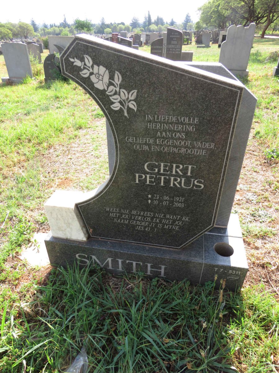 SMITH Gert Petrus 1921-2003