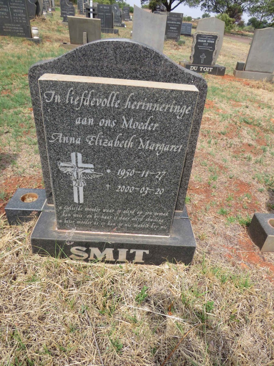 SMIT Anna Elizabeth Margaret 1950-2000