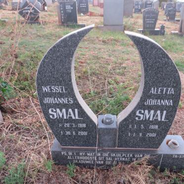 SMAL Wessel Johannes 1918-2001 & Aletta Johanna 1918-2001