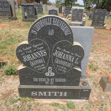 SMITH Johannes 1930-1999 & Johanna L. 1934-2010