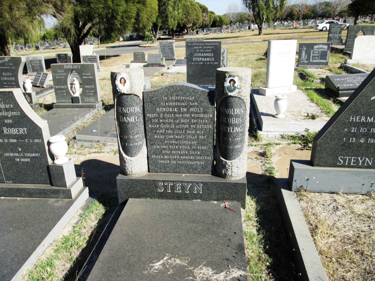 STEYN Hendrik Daniel 1957-1982 :: STEYN Arnoldus Jacobus Greyling 1961-1982