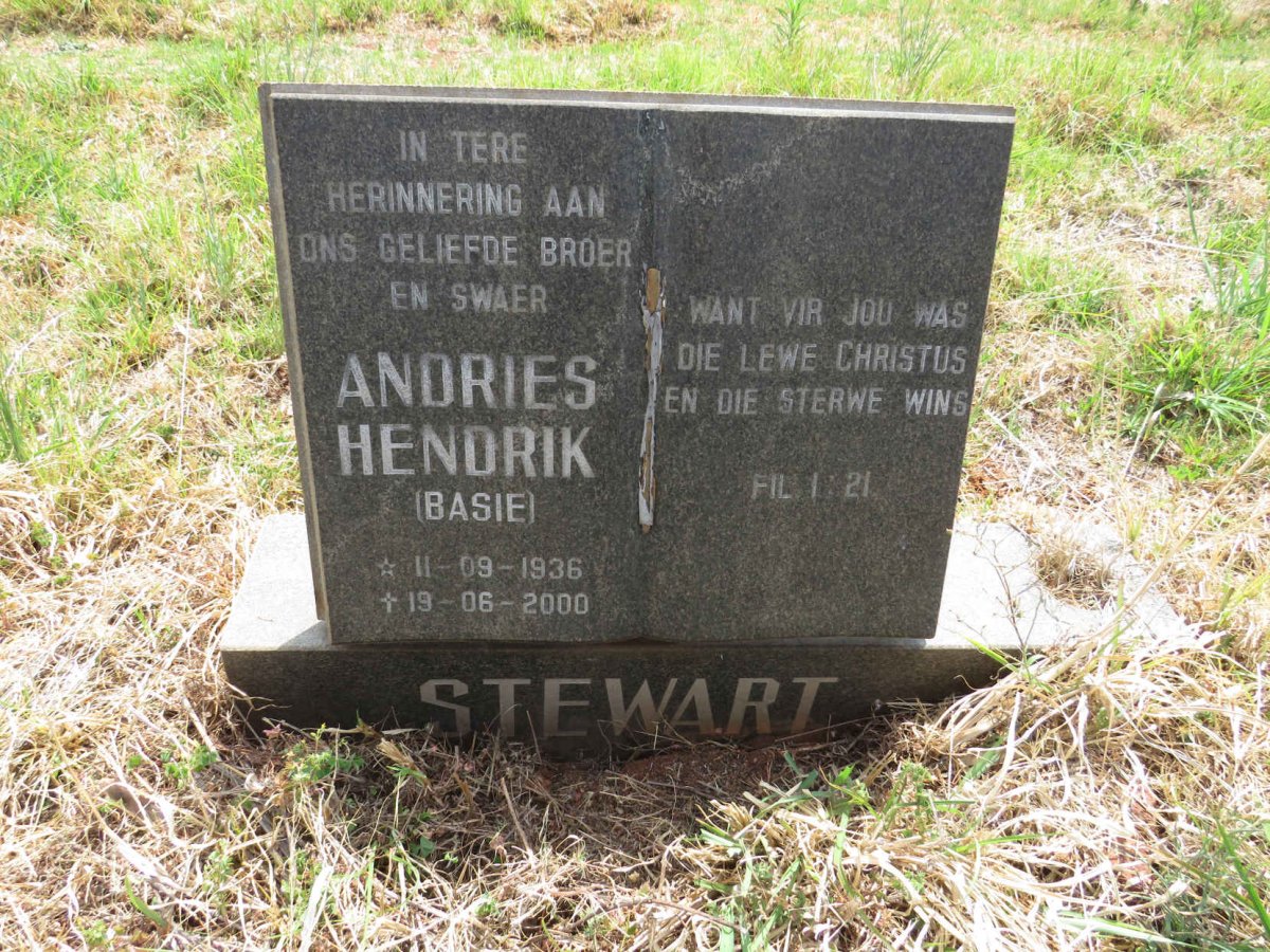 STEWART Andries Hendrik 1936-2000