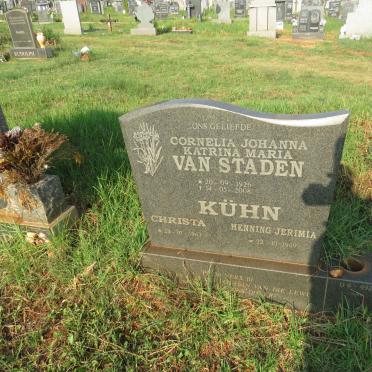 STADEN Cornelia Johanna Katrina Maria, van 1926-2008 :: KUHN Henning Jerimia 1969- :: KUHN Christa 1963-