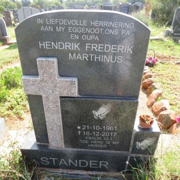 STANDER Hendrik Frederik Marthinus 1961-2017