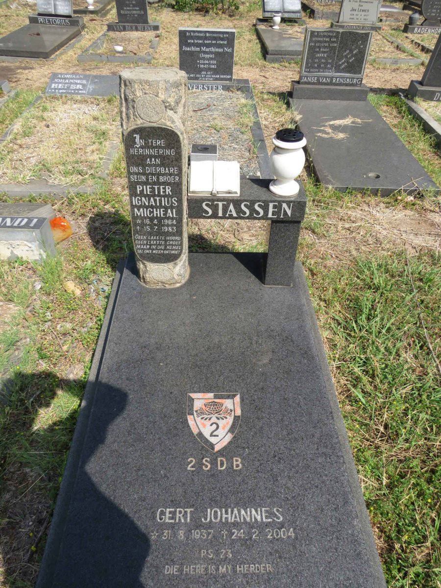 STASSEN Gert Johannes 1937-2004 :: STASSEN Pieter Ignatius Micheal 1964-1983