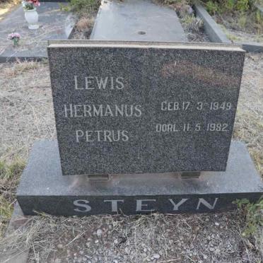 STEYN Lewis Hermanus Petrus 1949-1982