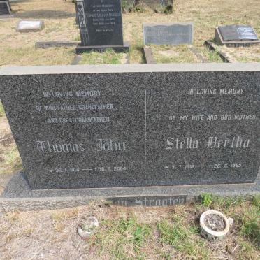STRAATEN Thomas John, van 1914-2004 & Stella Bertha 1918-1965