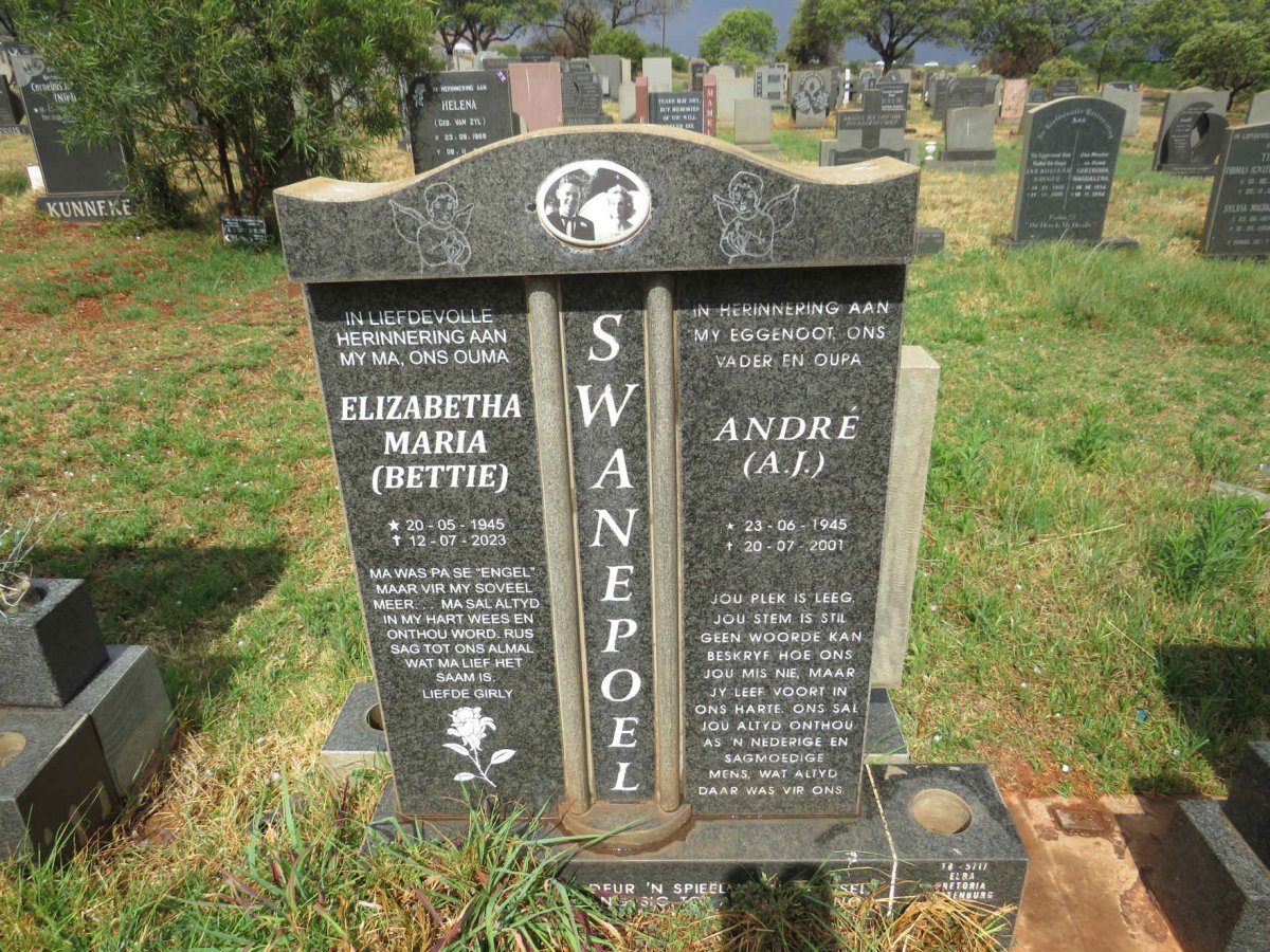 SWANEPOEL A.J. 1945-2001 & Elizabetha Maria 1945-2023 _1