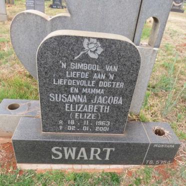 SWART Susanna Jacoba Elizabeth 1963-2001