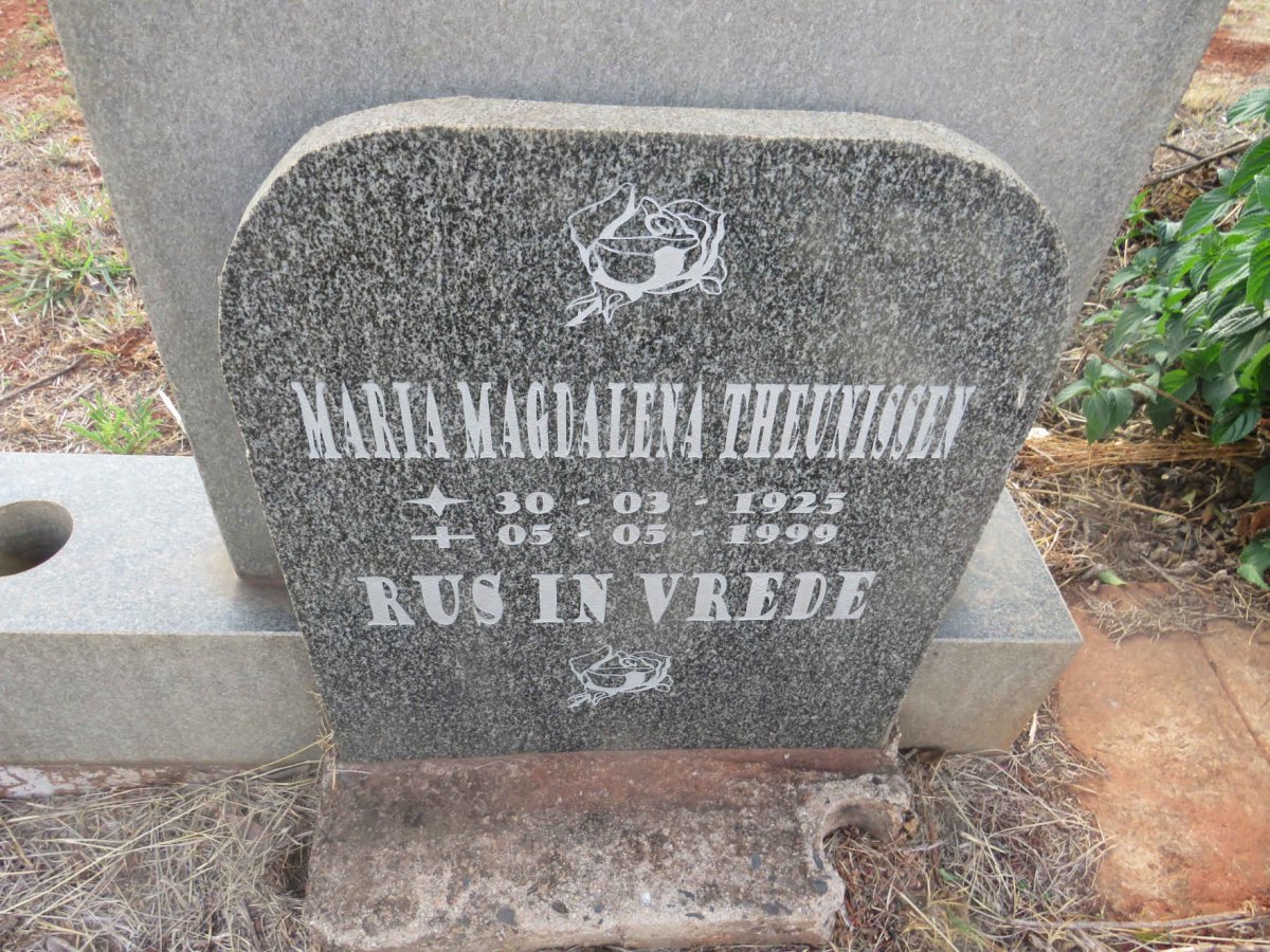 THEUNISSEN Maria Magdalena 1925-1999