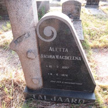 TALJAARD Aletta Jacoba Magdelena 1897-1976