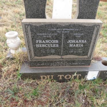 TOIT Francois Hercules, du 1948-2000 & Johanna Maria 1954-2002