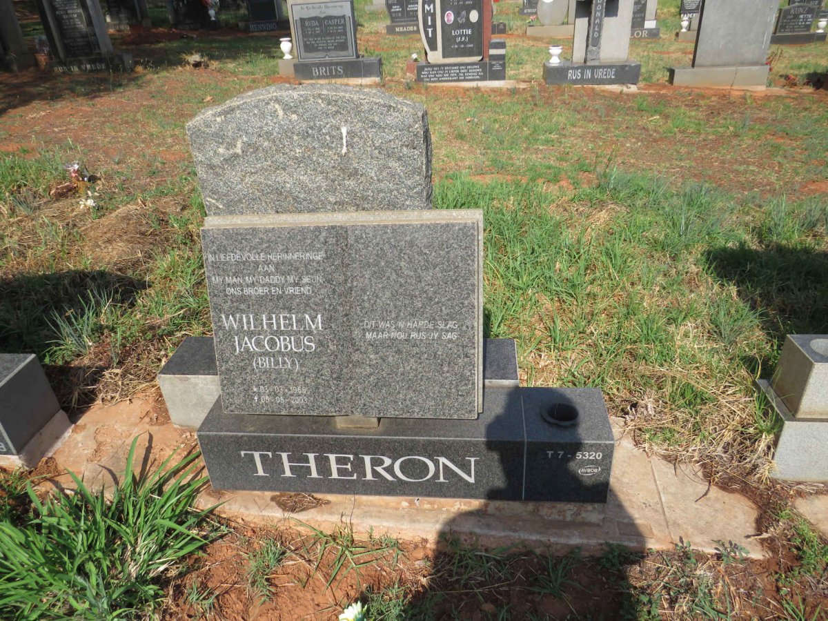 THERON Wilhelm Jacobus 1966-2003