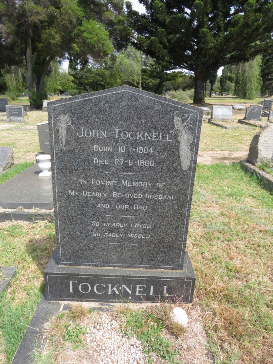 TOCKNELL John 1904-1966