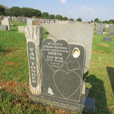 TONDER Driena Van Wyk, van nee SMALL 1950-2011