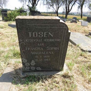 TOSEN Francina Sophia Magdalena 1908-1967
