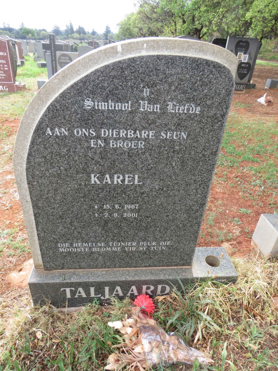 TALJAARD Karel 1967-2001