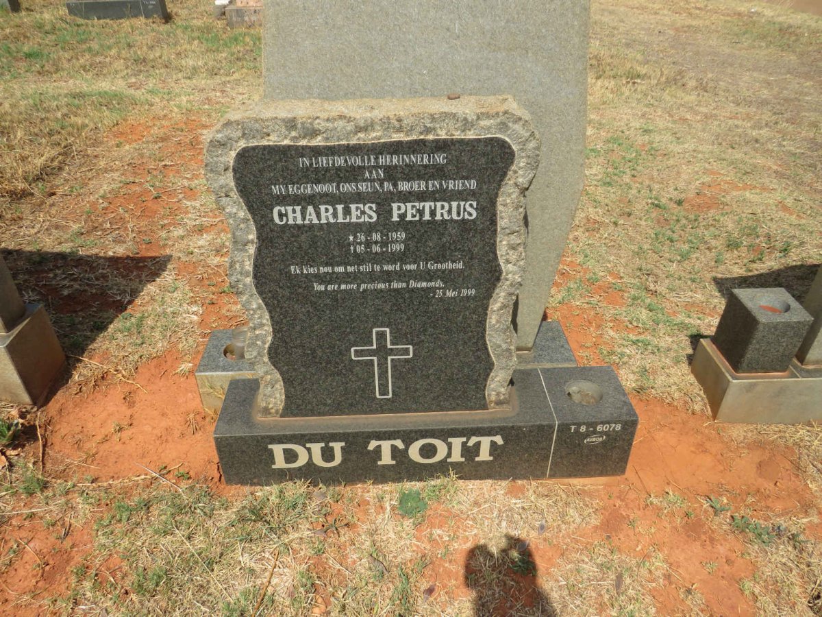 TOIT Charles Petrus, du 1959-1999