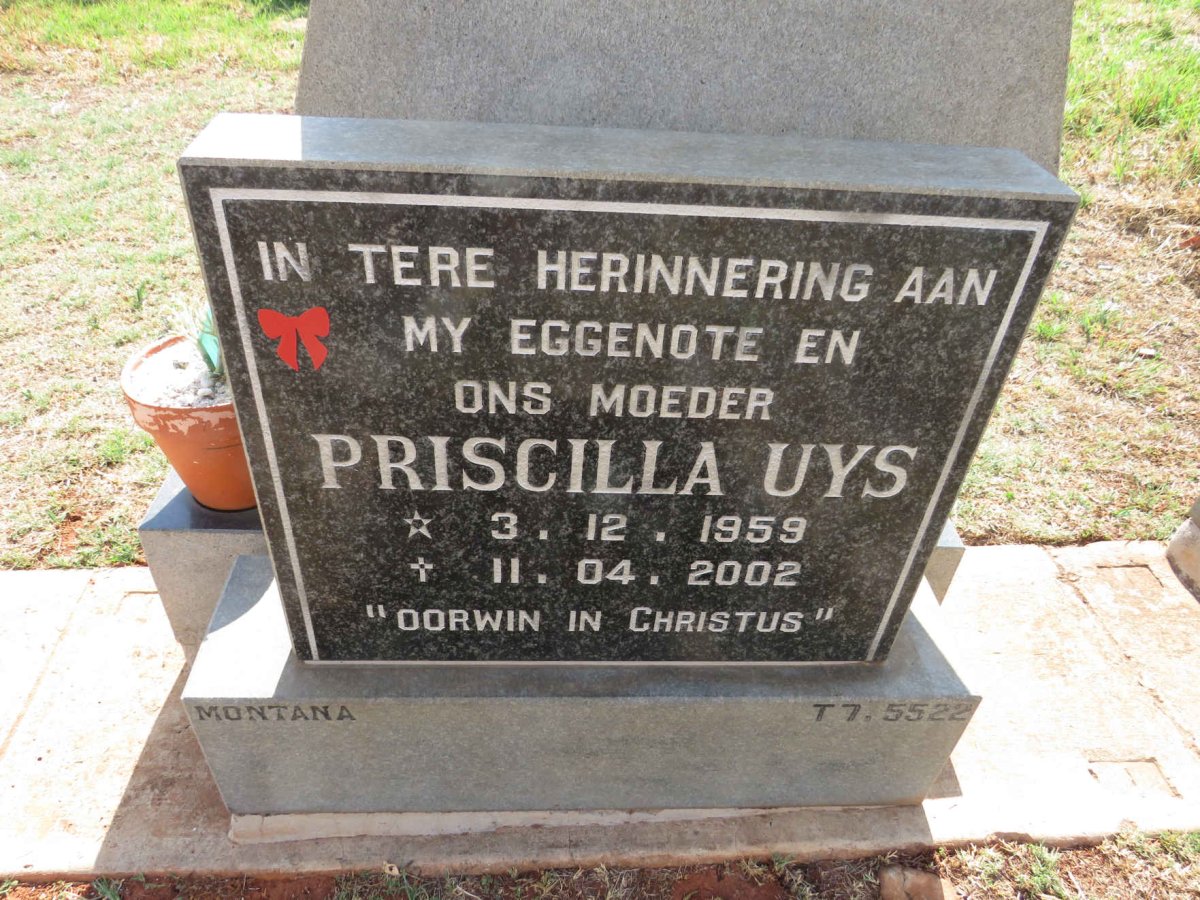UYS Priscilla 1959-2002