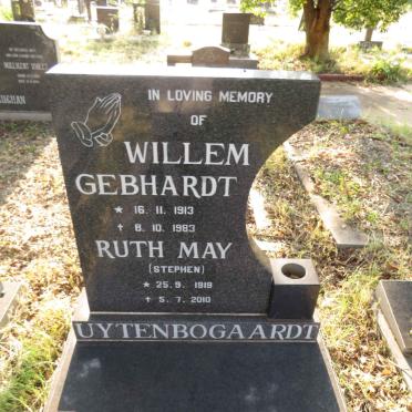 UYTENBOGAARDT Willem Gebhardt 1913-1983 & Ruth May STEPHEN 1919-2010