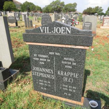 VILJOEN Johannes Stephanus 1937-2003 & H.C. 1938-2015