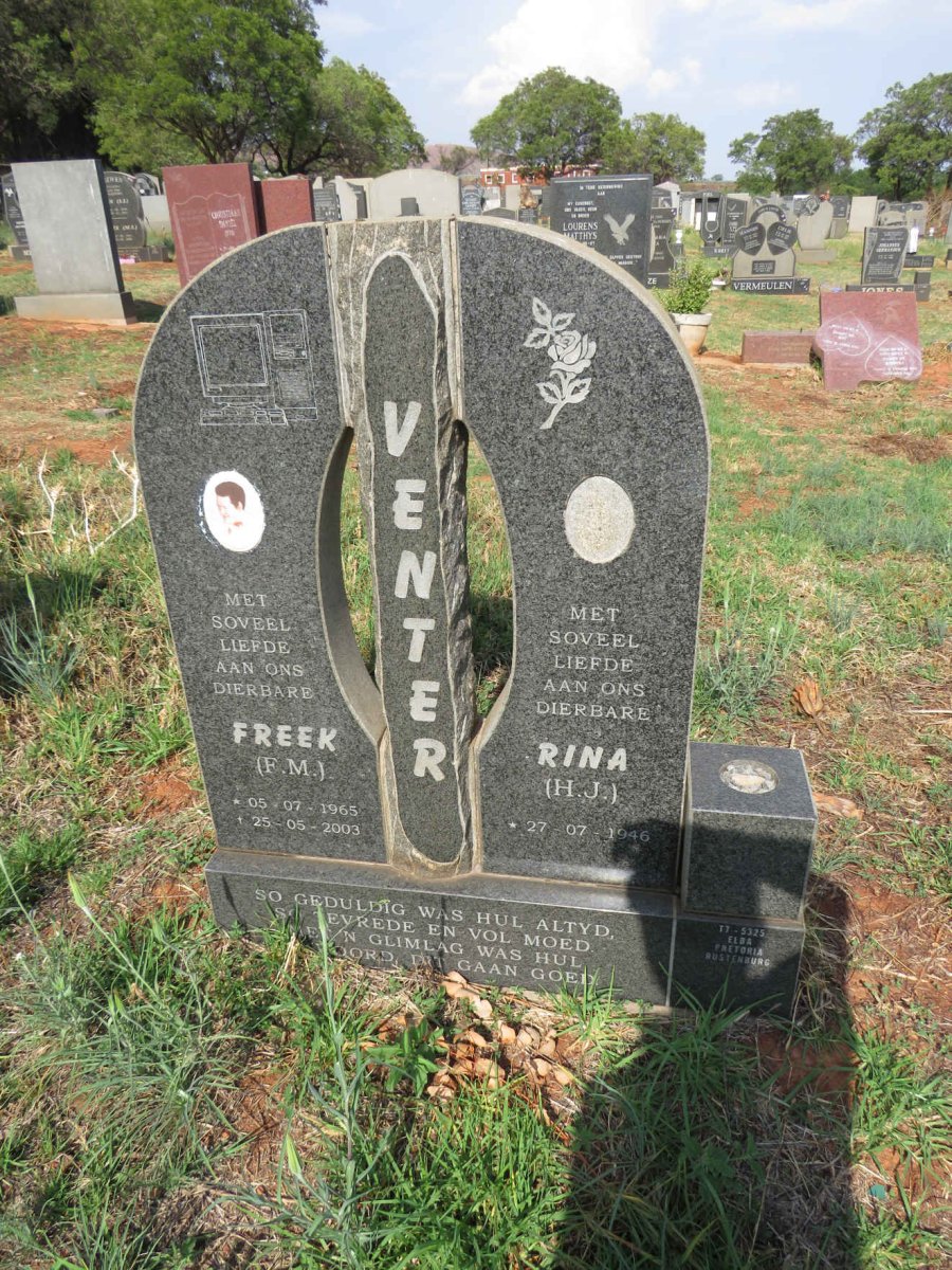 VENTER H.J. 1946- :: VENTER F.M. 1965-2003 