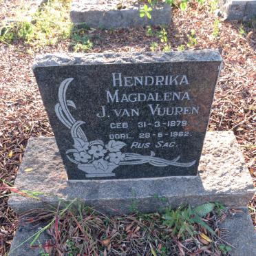 VUUREN Hendrika Magdalena, J.v. 1879-1962