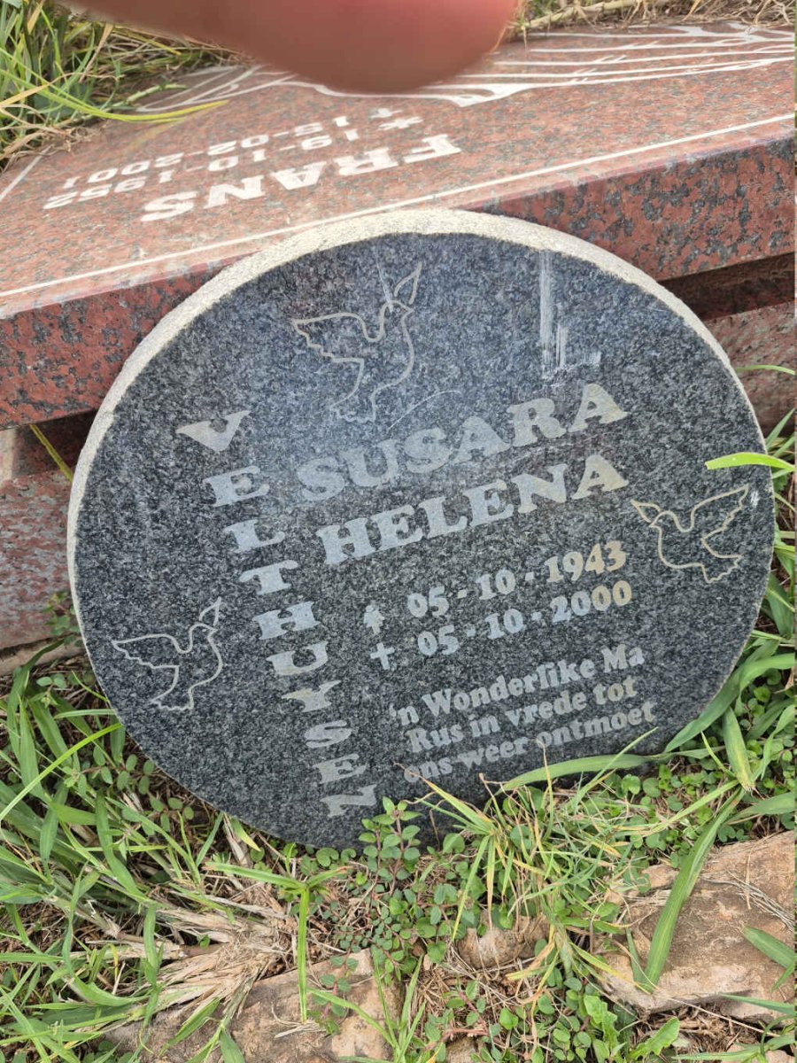 VELTHUYSEN Susara Helena 1943-2000