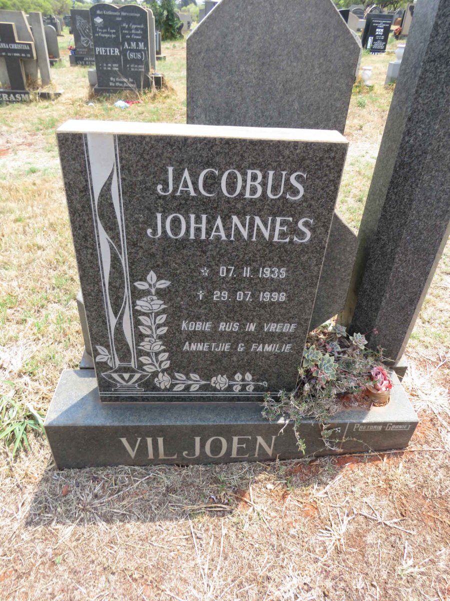 VILJOEN Jacobus Johannes 1935-1998