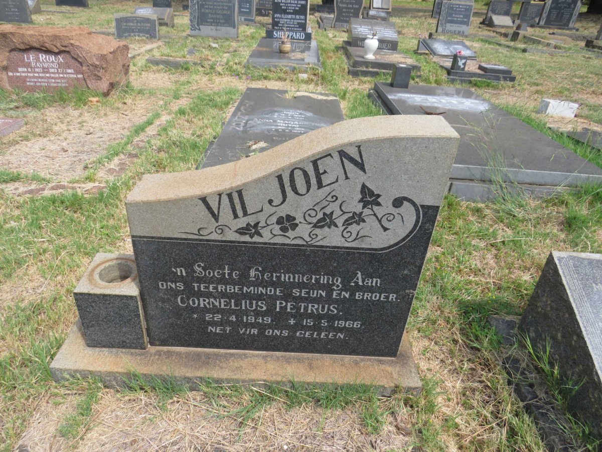 VILJOEN Cornelius Petrus 1949-1966