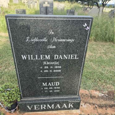 VERMAAK Willem Daniel 1938-2009 & Maud 1942-2022