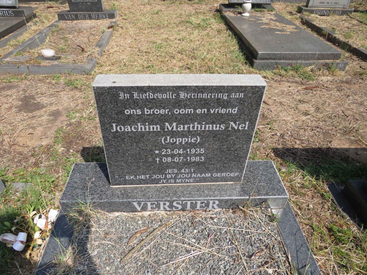 VERSTER Joachim Marthinus Nel 1935-1983