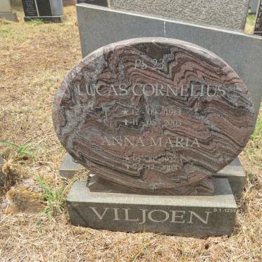 VILJOEN Lucas Cornelius 1913-2003 & Anna Maria 1927-2004