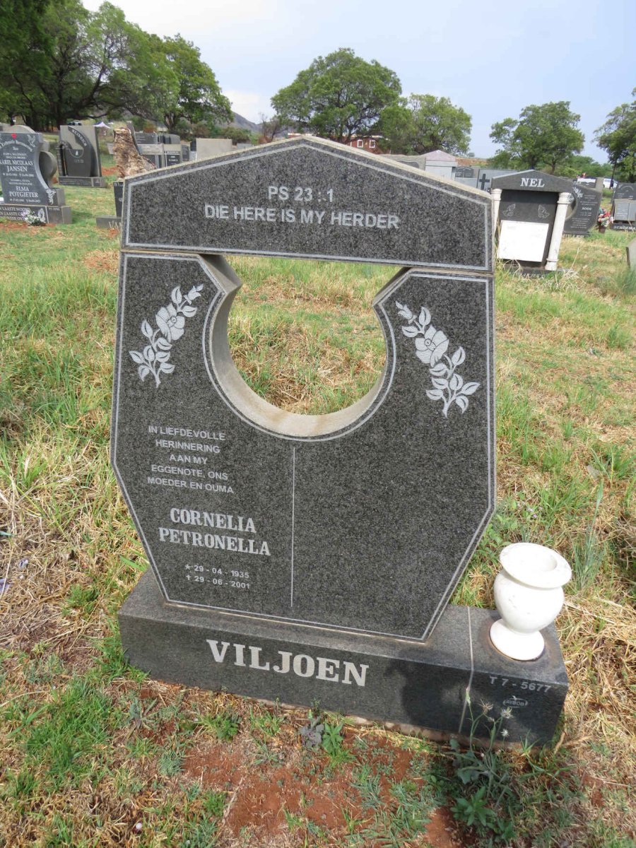 VILJOEN Cornelia Petronella 1935-2001