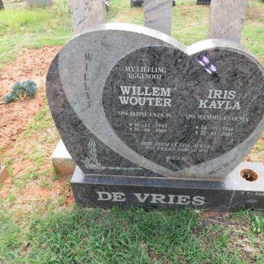VRIES Willem Wouter, de 1943-2000 & Iris Kayla 1946-2021