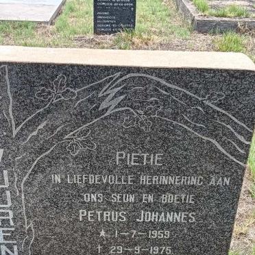 VUUREN Petrus Johannes, van 1959-1975